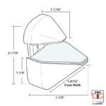 DT Adjustable Shelf Clamp for 1/8" to 15/16" Thick Glass or Wood - Image 10