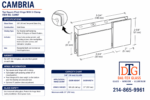 DT Cambria Top/Bottom Mount Pivot with Attached U-Clamp For 3/8" Glass - Image 19