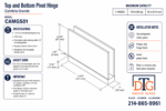 DT Cambria Grande Series Top or Bottom Pivot Hinge - Image 17