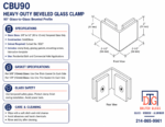 DT Beveled 90 Degree Glass Clamp - Image 18