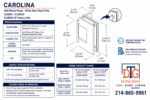 DT Carolina Beveled 5 Degree Positive Close Short Offset Back Plate Wall Mount Hinge - Image 17