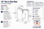 DT Carolina Beveled Glass To Glass 135 Degree Hinge - Image 17