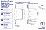 DT Carolina Series 135 Degree Adjustable Glass-to-Glass Hinge for 3/8" to 1/2" Glass - Image 19