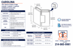 DT Carolina Series 135 Degree Adjustable Glass-to-Glass Hinge for 3/8" to 1/2" Glass - Image 17