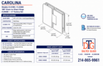 DT Carolina Beveled 5 Degree Positive Close Glass To Glass 180 Degree Hinge - Image 15
