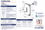 DT Carolina Pony Wall Mount Hinge for 3/8" or 1/2" Glass - Image 11