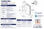 DT Carolina Beveled Adjustable Wall Mount Hinge Short Back Plate - Image 11
