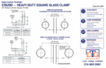 DT Square 90 Degree Glass Clamp - Oil Rubbed Bronze - Image 3