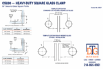 DT Square 90 Degree Glass Clamp - Image 15