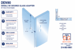 DT Denali Series 90 Deg Accessory Shower Door Kit - Image 7