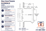 DT Glendale Square Wall Mount Offset Short Back Plate Hinge - Image 10
