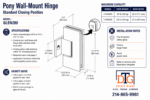 DT Glendale 180 Degree Pony Wall Mount Hinge - Image 11