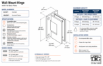 DT Glendale Series Wall Mount Hinge - Full Back Plate - Image 20