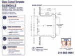 DT Glendale Adjustable Square Wall Mount Hinge Short Back Plate - Image 12