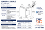 DT Jr Glendale 135 Degree Glass-to-Glass Hinge for 1/4" Glass - Image 11