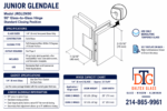 DT Junior Glendale 90 Degree Glass-to-Glass Hinge for 1/4" Glass - Image 9