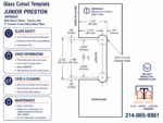 DT Jr Preston Wall Mount Hinge Full Offset Back Plate 1/4" Glass 5 Degree Positive - Image 12