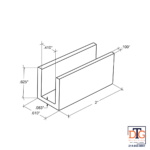 DT U-Shape Mini Clip for 3/8" Glass - Image 9