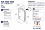 DT Pasadena Beveled Wall Mount Hinge Offset Back Plate - Image 10