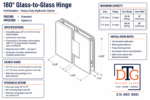 DT Pasadena HD Beveled Glass To Glass 180 Degree Hinge - Image 18