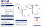 DT Patriot Top/Bottom Mount Pivot With Attached U-Clamp For 3/8" Glass - Image 17