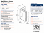 DT Preston Series Wall Mount Hinge - Offset Back Plate - Image 18