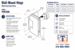 DT Preston Beveled Wall Mount Offset Short Back Plate Hinge - Image 10