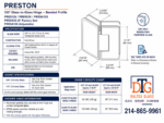 DT Preston Beveled 5 Degree Positive Close Glass To Glass 135 Degree Hinge - Image 11
