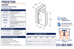 DT Preston Beveled Glass To Glass 90 Degree Hinge - Image 11