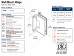 DT Preston Series Wall Mount Hinge - Full Back Plate - Image 17