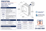 DT Preston Beveled 5 Degree Positive Close Short Back Plate Wall Mount Hinge - Image 12