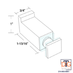 DT Square Thru-Glass Towel/Robe Hook - Image 21