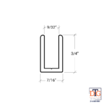 DT Classic U-Channel 1/4" Glass - 95" Long - Image 6