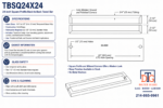DT 24" Square Mitered Corner Single Sided Towel Bar - Image 17