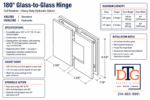 DT Valore HD Square Glass To Glass 180 Degree Hinge - Image 18