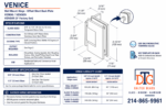 DT Venice Square 5 Degree Positive Close Offset Short Back Plate Wall Mount Hinge - Image 16
