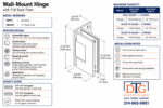 DT Venice Series Wall Mount Hinge - Full Back Plate - Image 19