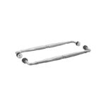 DT 18" x 18" Baroque Towel Bar Back-to-Back for 1/4" to 1/2" Glass - Image 5