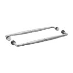 DT 24" x 24" Baroque Towel Bar Back-to-Back for 1/4" to 1/2" Glass