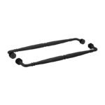 DT 24" x 24" Baroque Towel Bar Back-to-Back for 1/4" to 1/2" Glass - Image 3