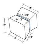 DT Beverly Shower Door Knob Back-to-Back For 1/4" to 1/2" Glass - Image 16