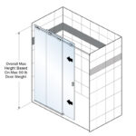 DT Compass Series 180 Degree Sliding Shower Door Kit - Image 8