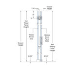 DT Compass Series 180 Degree Sliding Shower Door Kit - Image 19