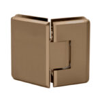 DT Carolina Series 135 Degree Adjustable Glass-to-Glass Hinge for 3/8" to 1/2" Glass - Image 5