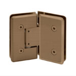DT Carolina Series 135 Degree Adjustable Glass-to-Glass Hinge for 3/8" to 1/2" Glass - Image 6