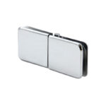 DT Adjustable Glass Clamp Beveled - 180 Degree Glass-to-Glass for 3/8" to 1/2" Glass