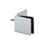 DT Adjustable Glass Clamp Square - Wall Mount for 3/8" to 1/2" Glass