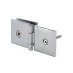 DT Adjustable Glass Clamp Square - Wall Mount for 3/8" to 1/2" Glass - Image 2
