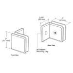 DT Beveled Wall Mount Glass Clamps with Small Leg - Image 23
