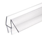 DT Clear Bottom Wipe Drip Rail 36" Long For 3/8" Glass